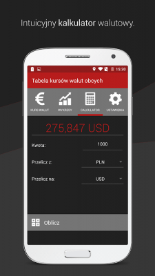 Screenshot of the application Kursy walut NBP - #3