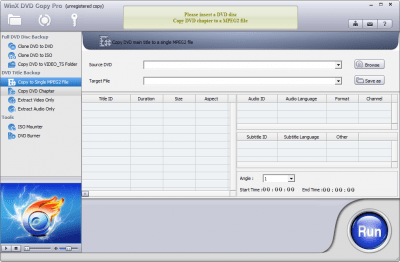 Screenshot of the application WinX DVD Copy Pro - #4