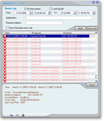 Screenshot of the application NetPeeker - #4