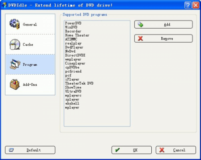 Screenshot of the application DVDIdle - #2