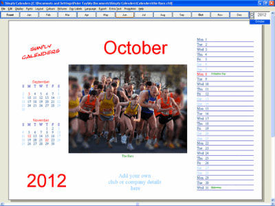 Screenshot of the application Simply Calenders - #2