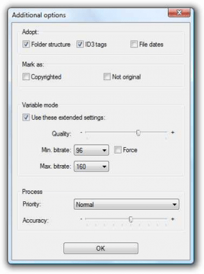 Screenshot of the application MP3 Quality Modifier - #1