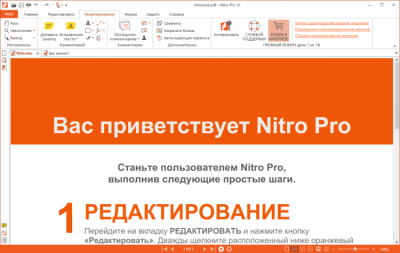 Screenshot of the application Nitro Pro - #4