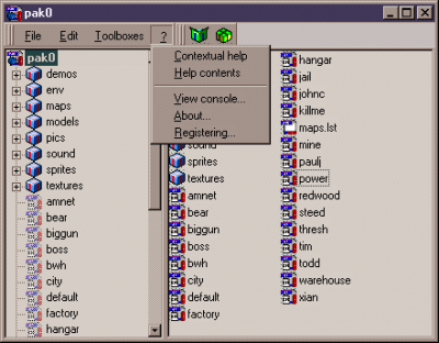 Screenshot of the application QuArK - #2