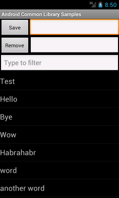 Screenshot of the application Android Common Library - #2