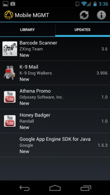 Screenshot of the application Symantec Mobile Management - #2