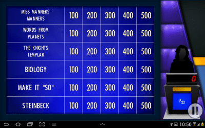 Screenshot of the application Jeopardy! - #4
