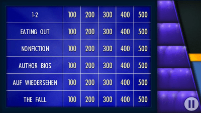 Screenshot of the application Jeopardy! - #11