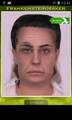 Screenshot of the application Make me Frankenstein - #2