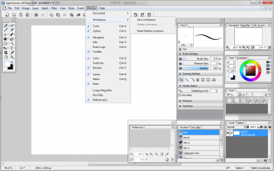 Screenshot of the application openCanvas - #2