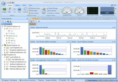 Screenshot of the application Colasoft Capsa - #2