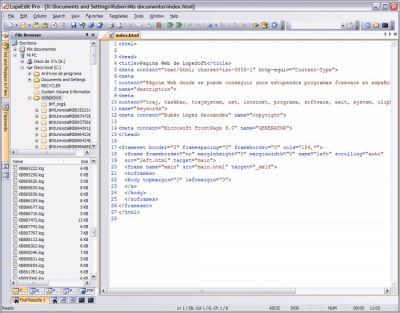 Screenshot of the application LopeEdit - #2