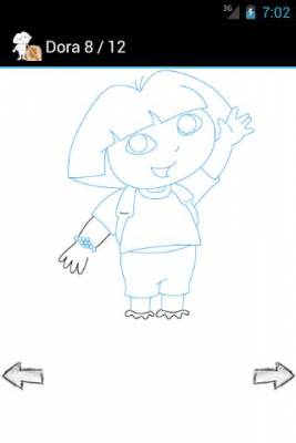 Screenshot of the application How to draw: cartoon characters - #6