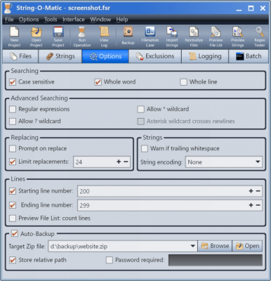 Screenshot of the application String-O-Matic - #4
