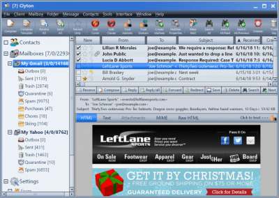 Screenshot of the application Clyton - #2