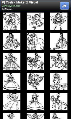Screenshot of the application Coloring for children princesses - #3