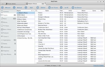 Screenshot of the application AnyTrans - #2