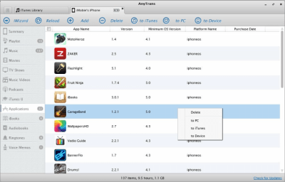 Screenshot of the application AnyTrans - #4