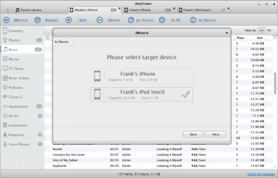 Screenshot of the application AnyTrans - #6