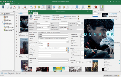 Screenshot of the application Movie Label 2018 - #2