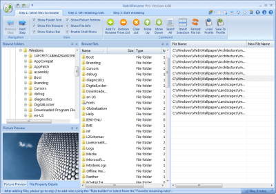 Screenshot of the application BatchRename Free - #4