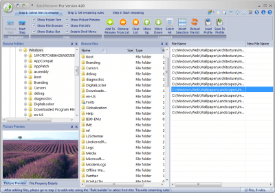 Screenshot of the application BatchRename Pro - #2