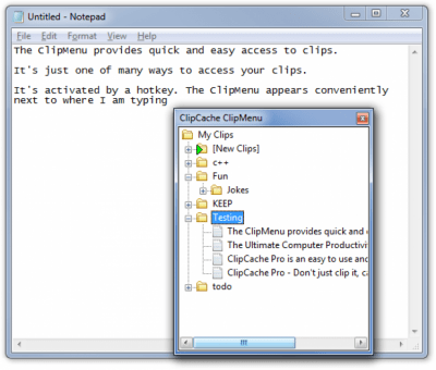 Screenshot of the application ClipCache Pro - #5