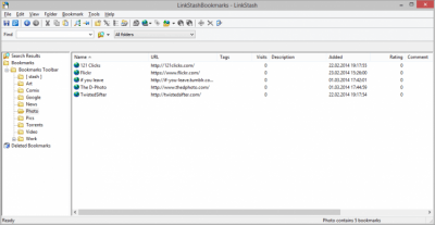Screenshot of the application LinkStash Portable - #2