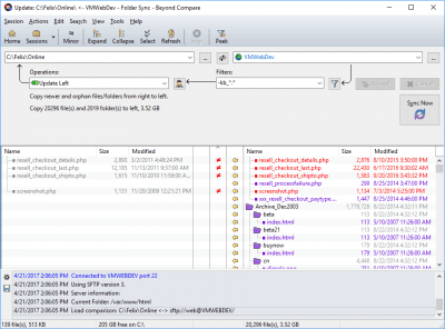 Screenshot of the application Beyond Compare - #3