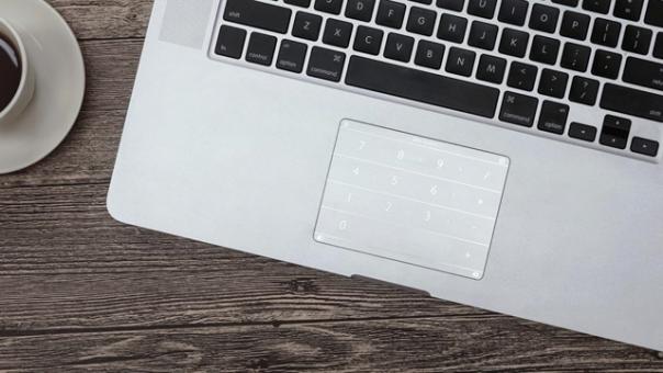 In "apple" laptops usual keyboard will be replaced by a glass keyboard