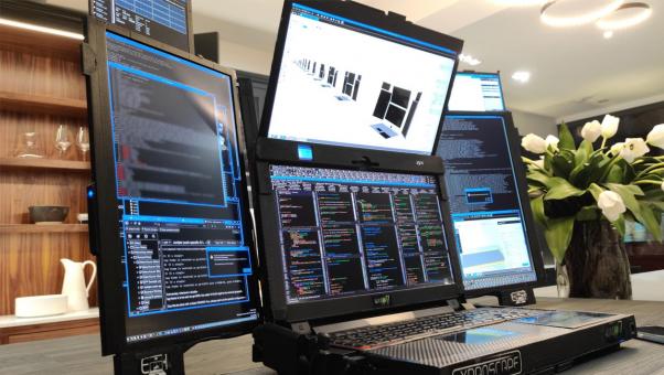 Aurora 7 - laptop with seven screens